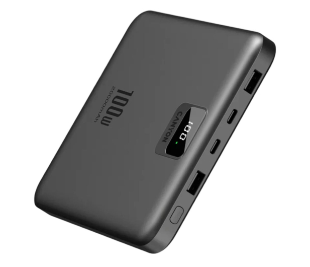 CANYON PB-2008 LED 20000 mAh PD100W QC3.0 Ciemnoszary CNE-CPB2008DG - 1283209 - zdjęcie 3